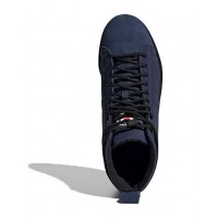 Зимние кроссовки Adidas Superstar высокие синие